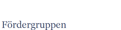 F�rdergruppen